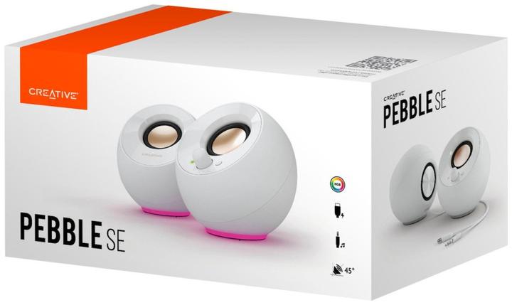 Produktbild Creative Lautsprecher Pebble SE RGB Stereo, weiss
