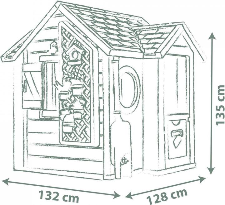 Actual product image Smoby Life Spielhaus Garten