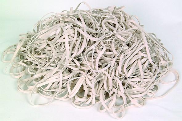Immagine prodotto Siam Elastici, 160 x 5 mm, bianchi, confezione da 500 g