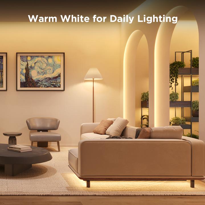 Immagine prodotto Govee Striscia chiara S (Luce del giorno, Bianco caldo, 1000 cm, Interno)
