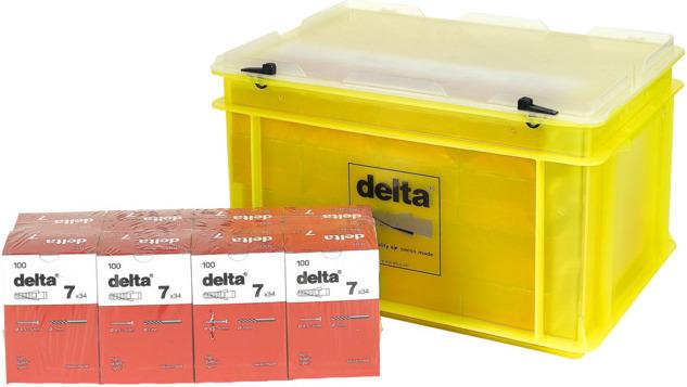 Actual product image Delta nylon dowels (3200 pcs.)