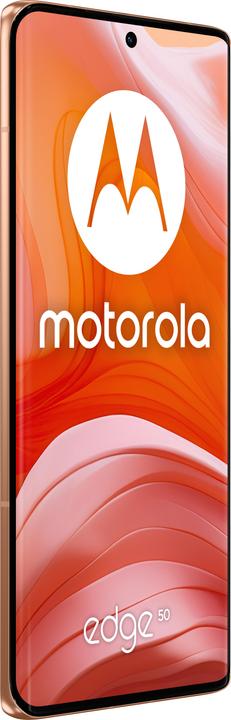 Actual product image Motorola Edge 50 (512 GB, Peach Fuzz, 6.67", Dual SIM, 50 Mpx, 5G)