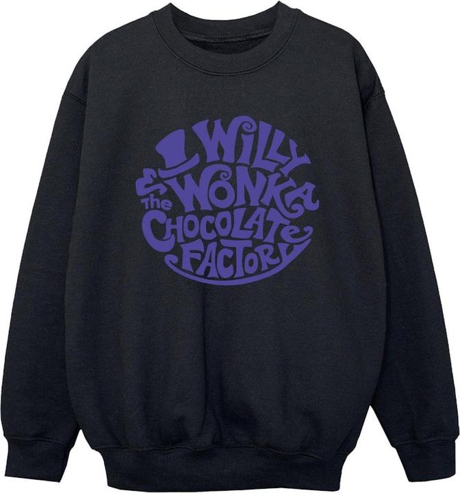 Immagine prodotto Willy Wonka & the Chocolate Factory Typed Logo Felpa Ragazzi (128)