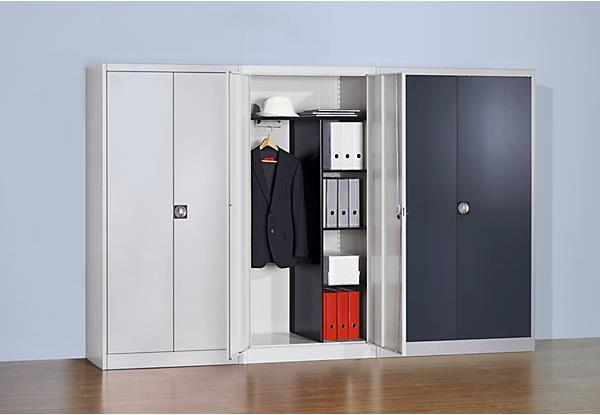 Produktbild Mauser Stahlschrank mit Flügeltüren (95 x 42 x 195 cm)