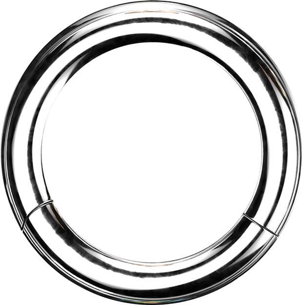 Star Piercing Segmentring silber (ohne Messing, Chirurgenstahl 316L)