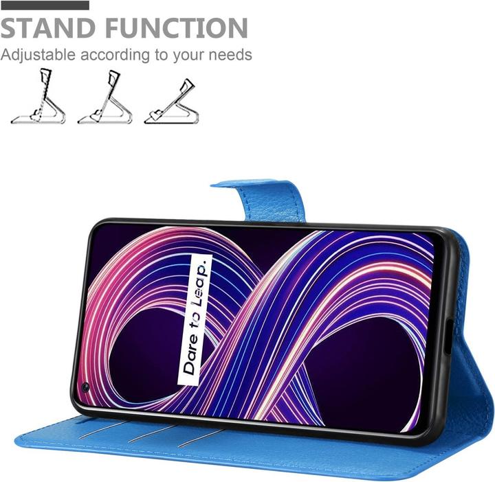 Productafbeelding Cadorabo Boek Stand Case voor Realme 8 5G / V13 / Q3 / Q3i / Narzo 30 5G (Realme Narzo 30 5G, Realme V13, Realme Q3i 5G)