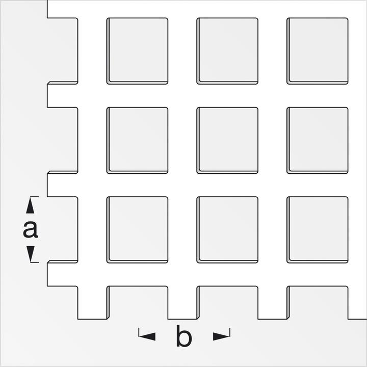Produktbild Alfer Quadratlochblech (1000 mm, 600 mm, 0.70 mm)