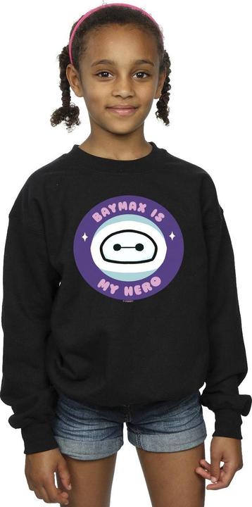 Actual product image Disney Girls Big Hero 6 Baymax My Hero Pocket Sweatshirt (140, 146)