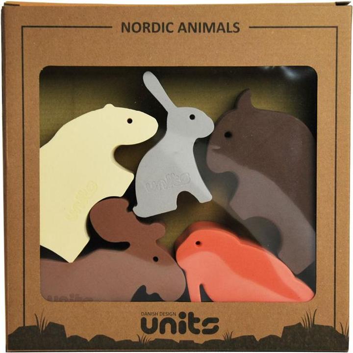 Actual product image Units 5 Small Nordic Animals In A Box (224)