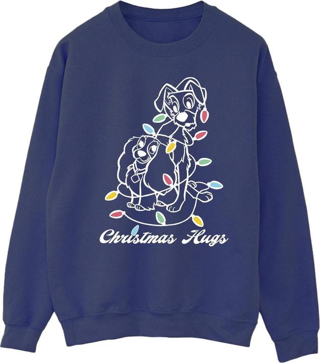 Disney Lady And The Trump Christmas Hugs Sweatshirt