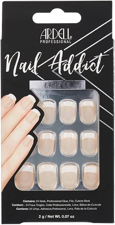 Ardell Nail Addict - Nail Addict Classic French (Nagelutensil, Nude)