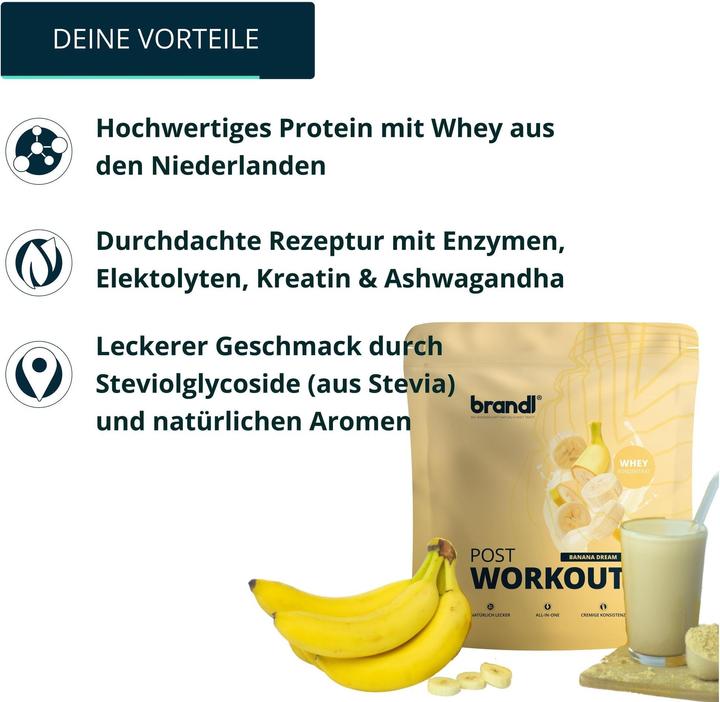 Produktbild Brandl-Nutrition Pulver Pure Protein (Banane, 1 Stk., 1000 g)