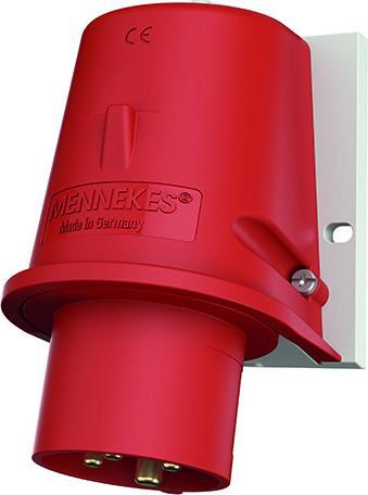 Actual product image Mennekes MEN 800 16A4P 6H400V Wall plug IP44 (IEC 60309)