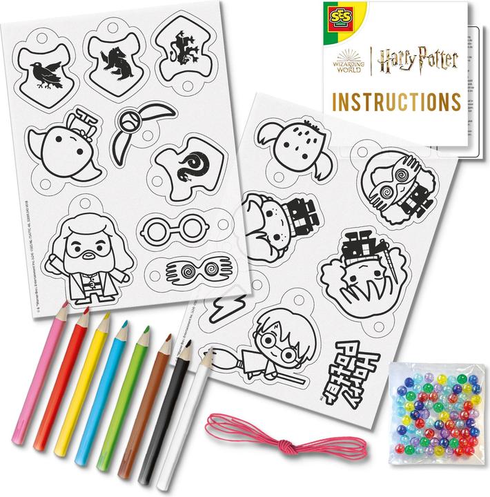 Produktbild Ses Creative 09343 Harry Potter Schrumpffolie Magic armbänder Set für Kinder, farbige Perlenmischung