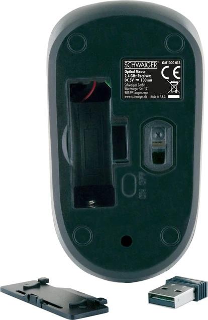 Produktbild Schwaiger Optische Funkmaus 1200 dpi, inkl. Empfänger (Kabellos)
