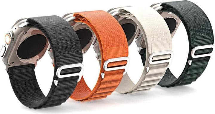 Actual product image Dux Ducis Sport Buckle Strap (44 mm, 45 mm, 42 mm, 49 mm, Nylon, Apple Watch Ultra, Apple Watch Series 2, Apple Watch Series 3, Apple Watch Series 1, Apple Watch Series 4, Apple Watch Series 5, Apple Watch Series 6, Apple Watch Series 7, Apple Watch Series 8, Apple Watch Series 9, Apple Watch SE, Apple Watch Ultra 2)