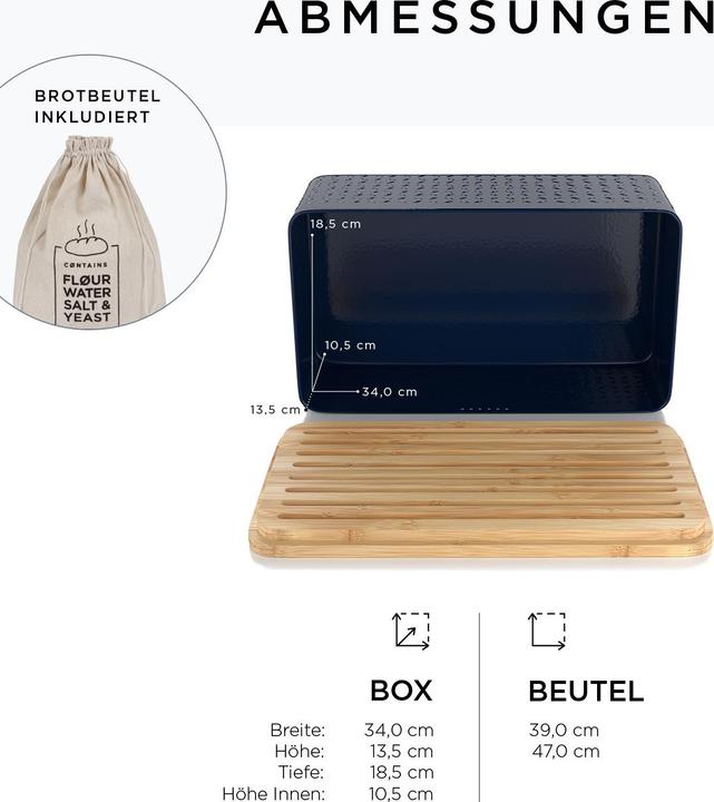 Produktbild Lars Nysøm Brotkasten mit Schneidebrett Glaede