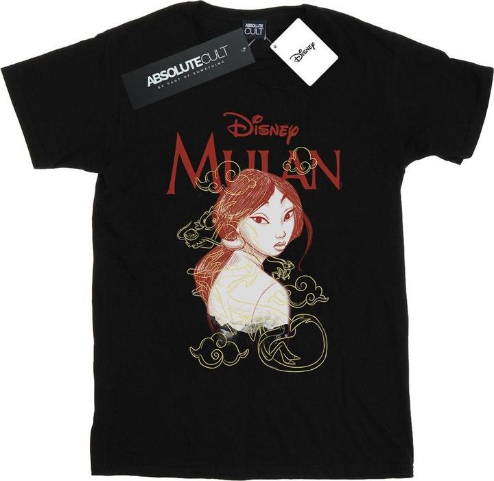 Immagine prodotto Disney Mulan Dragon Sketch Maglietta Ampia Donna (XL)