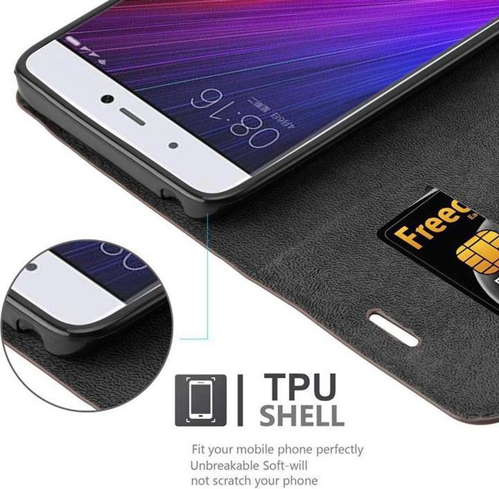 Actual product image Cadorabo Book Invisible Magnet Cover (Mi 5s)