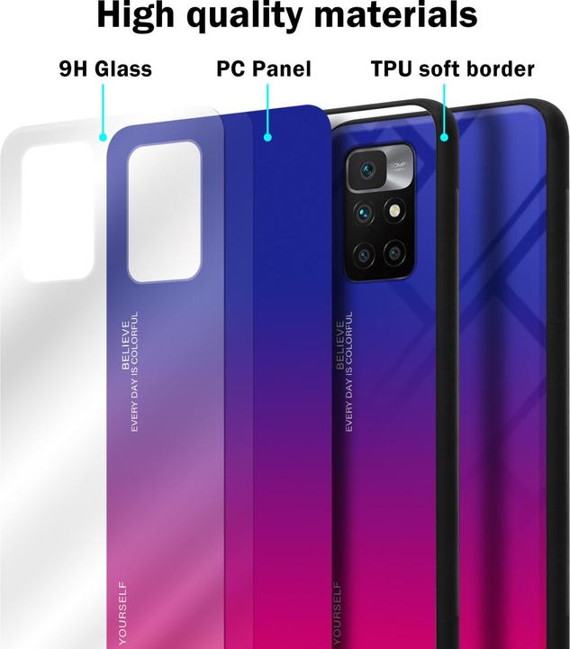 Produktbild Cadorabo TPU 2 Farben Glas Hülle (Xiaomi Redmi 10)