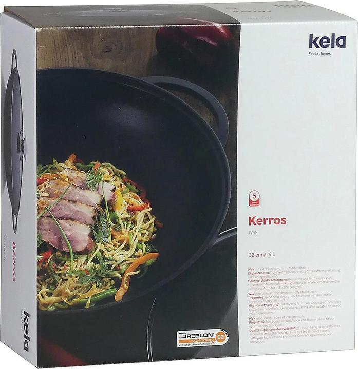 Produktbild Kela Kerros (32 cm, Wok Pfanne, Aluminiumguss)