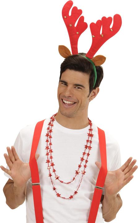 Actual product image Widmann Reindeer antlers with ears and bells (One size)