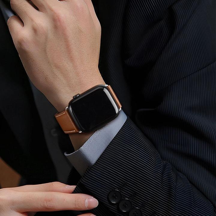 Immagine prodotto Dux Ducis Cinturino YA (38 mm, 40 mm, 41 mm, Vera pelle, Apple Watch Series 1, Apple Watch Series 2, Apple Watch Series 3, Apple Watch Serie 4, Apple Watch Serie 5, Apple Watch Serie 6, Apple Watch Series 7, Apple Watch Series 8, Apple Watch Series 9, Apple Watch SE)