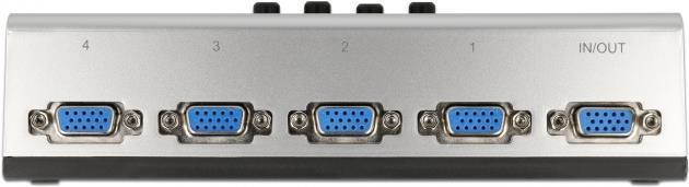 Image du produit Delock Commutateur VGA 4 ports manuel bidirectionnel