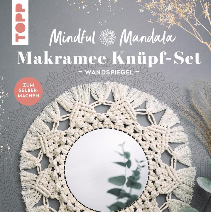 Produktbild Topp Mindful Mandala - Makramee-Knüpf-Set "Wandspiegel"