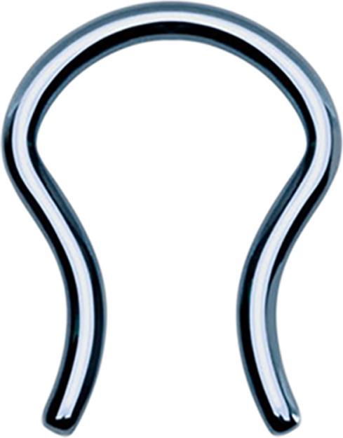 Actual product image Star Piercing Micro Septum Ring light blue with Titanium Coating (without brass, Surgical steel 316L)