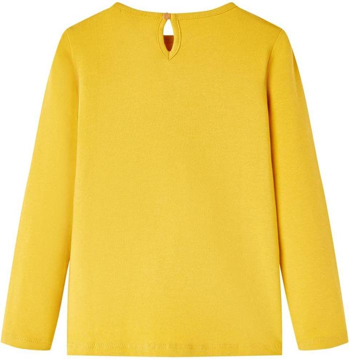 Actual product image VidaXL Children's long-sleeved shirt ochre 140,Material: 95 % cotton. 5 (140)