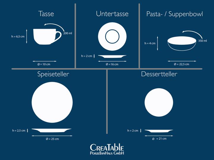 Produktbild CreaTable Maria Theresia (30 Stück)