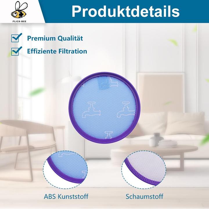 Produktbild Europart Motorschutzfilter wie dyson 917819-01 154mmØ für Staubsauger
