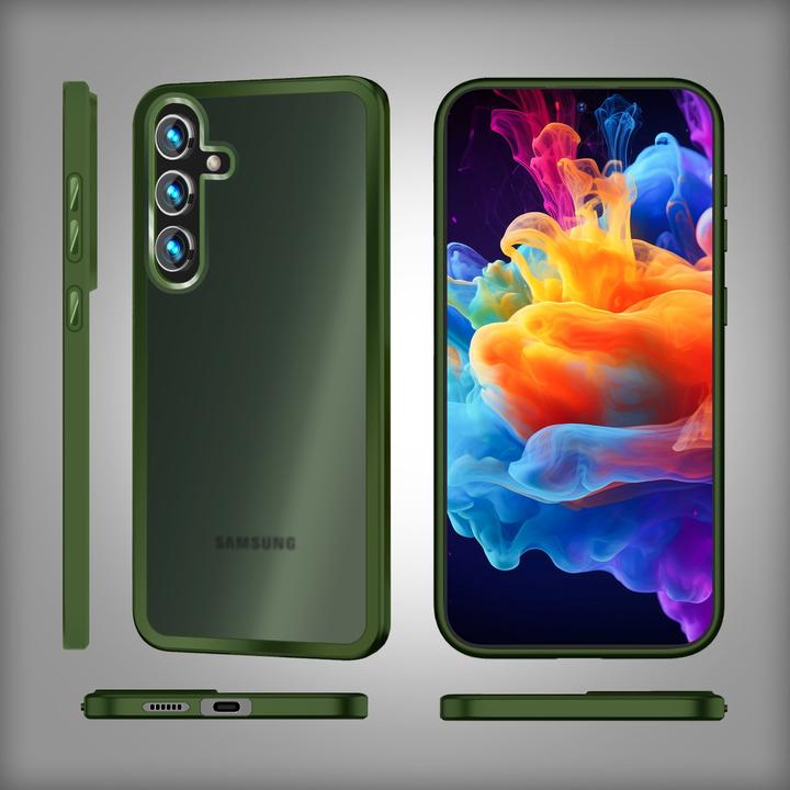 Produktbild Nalia Semi-Transparente Hybrid Hülle mit Schutzrahmen (Samsung Galaxy S24)