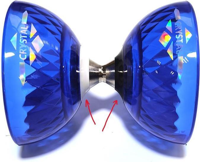 Produktbild Acrobat Set Bearing diabolo crystal-blue + aluminum hand sticks