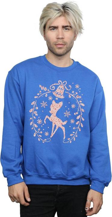 Actual product image Disney Mens Bambi Christmas Wreath Sweatshirt (XXL)
