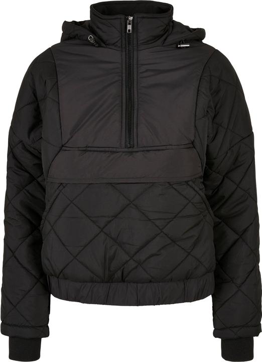 Actual product image Urban Classics Ladies Oversized Diamond Quilted Pull Over Jacket (XS)
