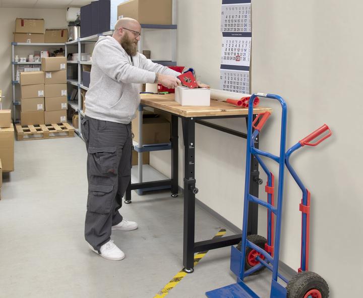Actual product image CarTech Werkbank höhenverstellbar FSC® SQS-COC-100130 (135 cm, 60 cm)