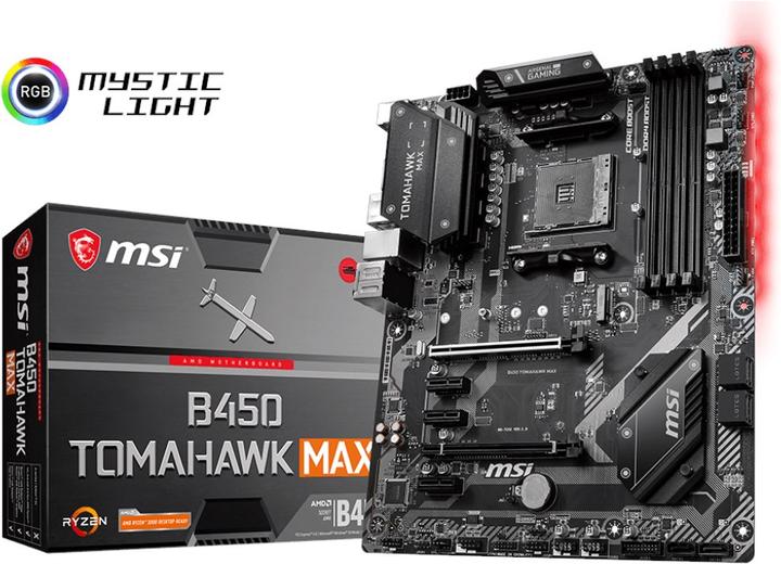 Image du produit MSI B450 TOMAHAWK MAX (AM4, AMD B450, ATX)