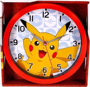 Immagine prodotto Accutime Orologio da parete per bambini Pikachu (rosso, giallo), orologio analogico rotondo con design