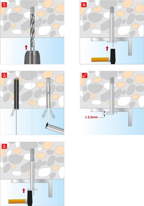 Produktbild Tox Deckennagel Top Ø 6x65 mm, 100 Stück (100 Stk.)