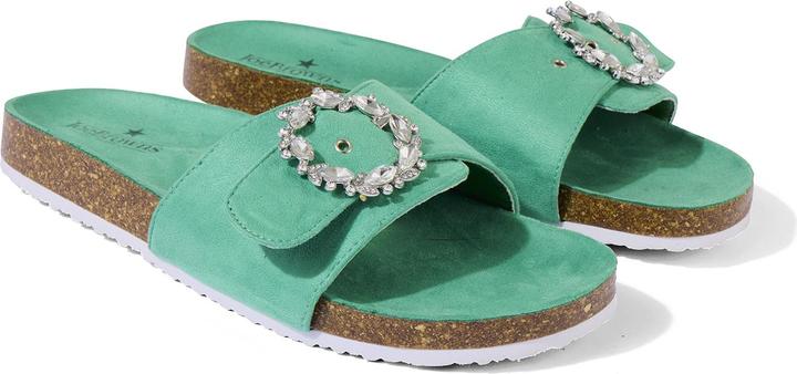 Actual product image Joe Browns Jewelled Buckle Slider Sandals (39)