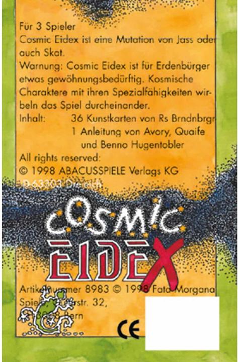 Produktbild Fata Morgana Cosmic Eidex (Deutsch, Französisch, Englisch)