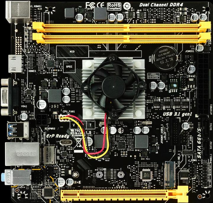 Produktbild Biostar A10N-8800E (NA (integrated CPU), Mini-ITX)