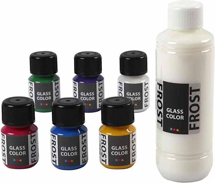 Produktbild Creativ Company Glasfarbe Frost Glasfarbe, 6x30ml (Mehrfarbig, 180 ml)