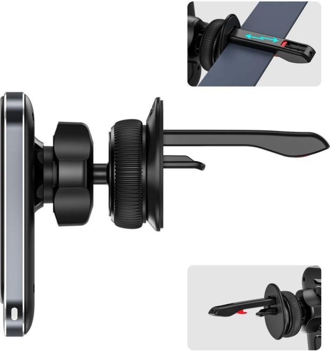 Image du produit Tech-Protect Mm15w-V2 Chargeur Magnétique Magsafe Vent Car Mount Wireless 15w Black