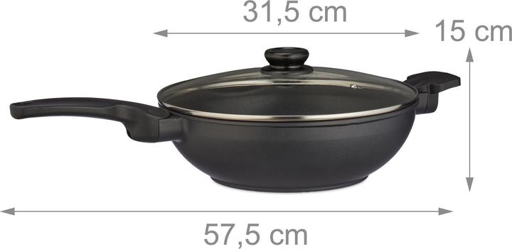 Actual product image Relaxdays Padella wok (30 cm, Wok, Aluminium)