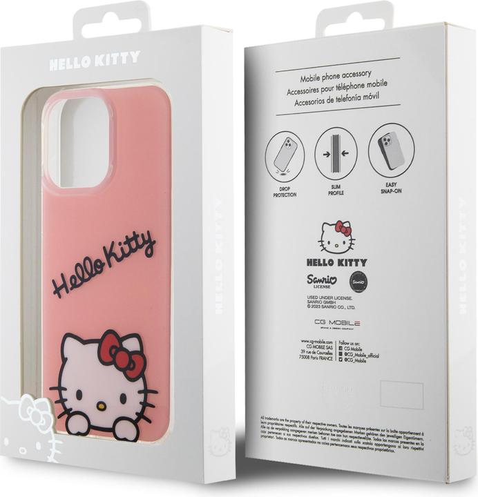 Image du produit Hello Kitty IML Daydreaming Logo Cover Housse pour iPhone 15 Pro - Rose (Apple iPhone 15 Pro)
