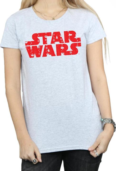 Immagine prodotto Star Wars Christmas Logo Maglietta Donna (S)