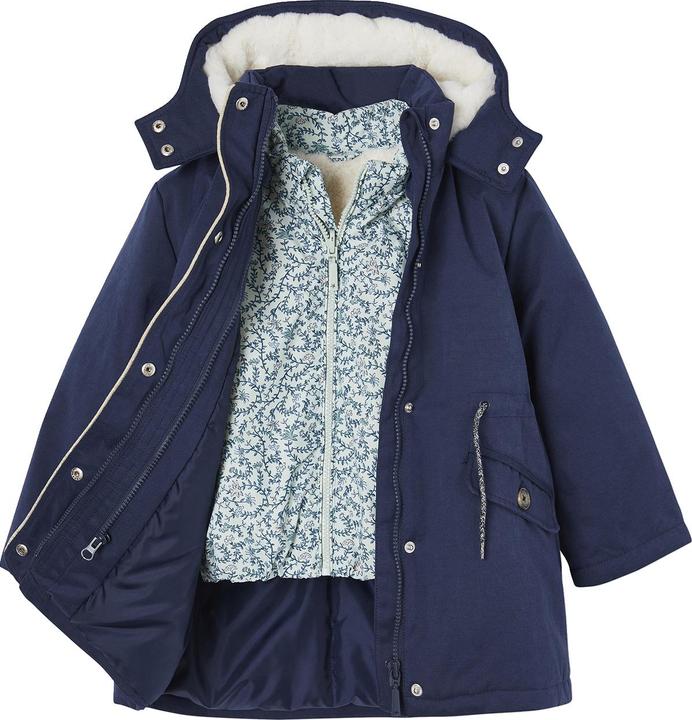 Produktbild Vertbaudet Mädchen 3-in-1-Steppjacke mit Recycling-Polyester (98)
